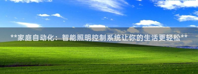 **家庭自动化：智能照明控制系统让你的生活更轻松**