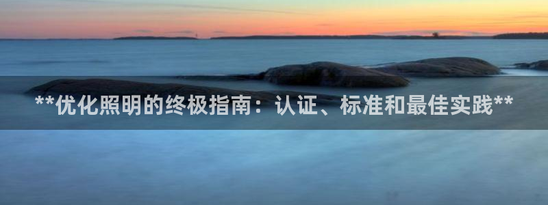 **优化照明的终极指南：认证、标准和最佳实践**